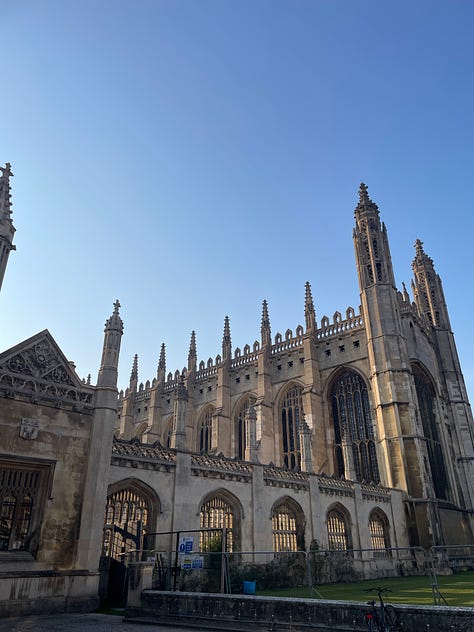 Yes, that's my head in two places, as well as St. John's College, and Oliver Cromwell's head at Sidney Sussex College.. Just his head.