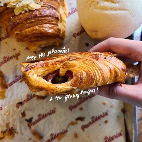 Ham & Cheese Croissant with Jalapeno
