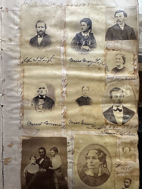 Top left: The Red Mill Museum in Clinton NJ; Middle: Doug Martin, long-time Hunterdon County resident; Right: Players pose on stage at the old Music Hall of Clinton; Middle left; Checks from the now defunct Clinton National Bank; Middle: Hank Bonnell, restoring the Bonnell Tavern; Right: Eldon Alan, long time Hunterdon County resident; Bottom Left: Gina Sampaio, Director of the Red Mill Museum; Middle: portraits from a book belonging to the Clinton Historical Society; Right: Historic artifacts from Doug Martin's residence 