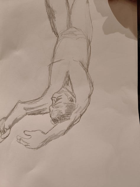 sketches of a life model