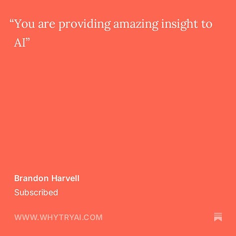 Praise and testimonials for Why Try AI