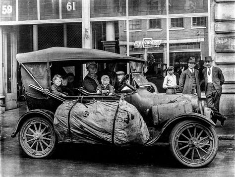 black and white photos of New York and the National Parks from 1901-1930