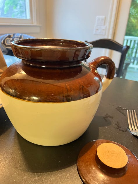 traditional Boston bean bean pot