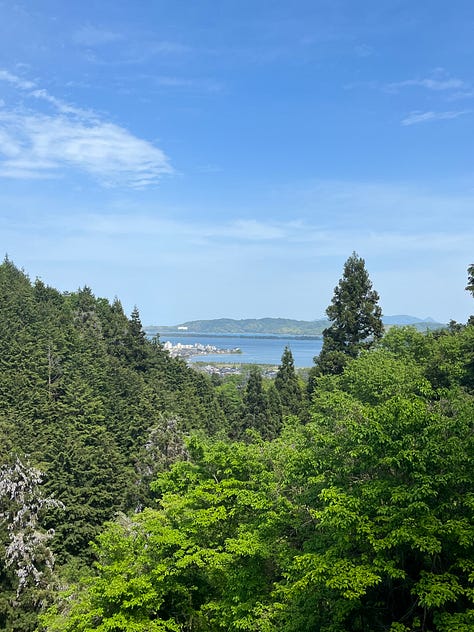 Mountain scenes near Amanohashidate