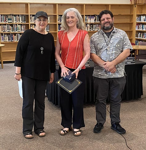 West County Union High School District Board Trustees recognizing retiring teachers and staff in 2024.