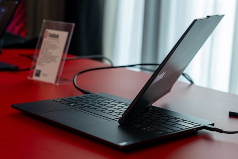 Photos of Lenovo Auto Twist laptop at IFA 2024.