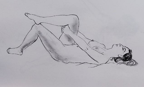 life model sketches in cardiff life drawing