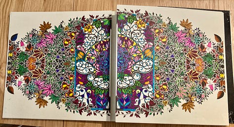 Colouring-in book pictures