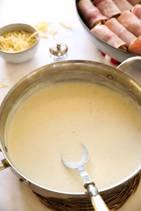 The process of making Endive Bechamel, step-by-step