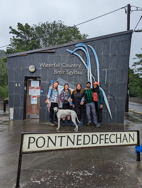 guided waterfall walk in the brecon beacons