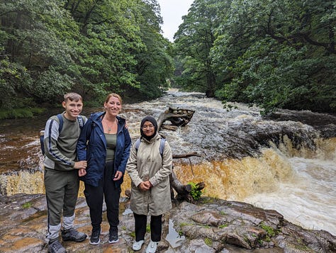 guided hike in the waterfalls area of the brecon beacons national park