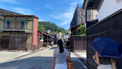 Exploring Takayama, Gifu, Japan while discussing how to use DAOs in the area.