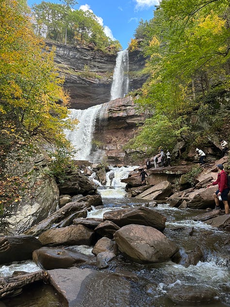 hiking kaaterskill falls shopping in Hudson New York fall foliage nature vintage thrift shop