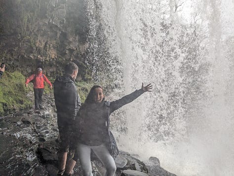 walking hiking in the waterfalls area of the Brecon Beacons