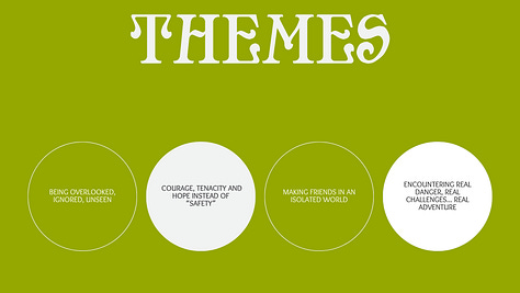 Pitch deck images for Mostly Invisible Boy. More to come...