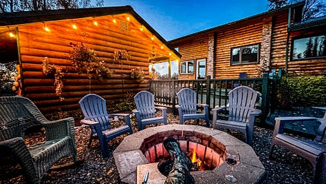 Nature and sunset on the Kenai Peninsula in Alaska