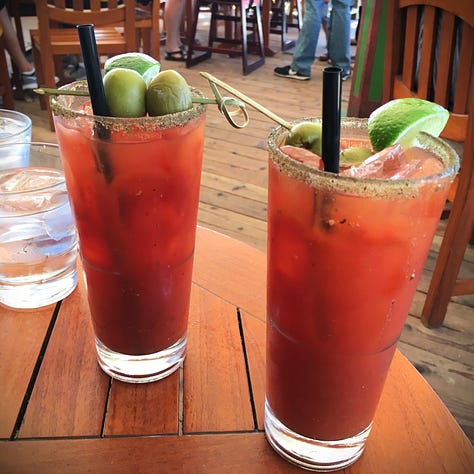 Big Bad Bloody Mary at Beachcomber Cafe in Crystal Cove, California