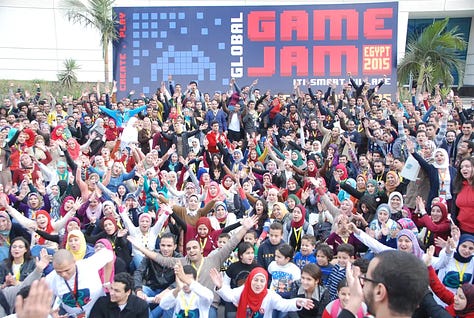 Photos depicting the participation of people from all over the world in the Global Game Jam