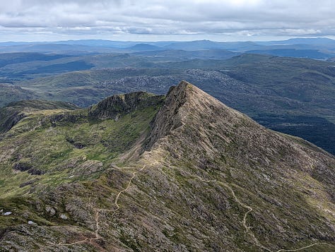 walking up snowdon with a guide