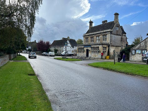 3 photos of The Longs, the last pub remaining in the village of Steeple Ashton, Wiltshire. Images: Roland's Travels