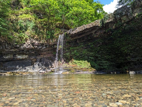 guided waterfall walk with Wales Outdoors in the Brecon Beacons