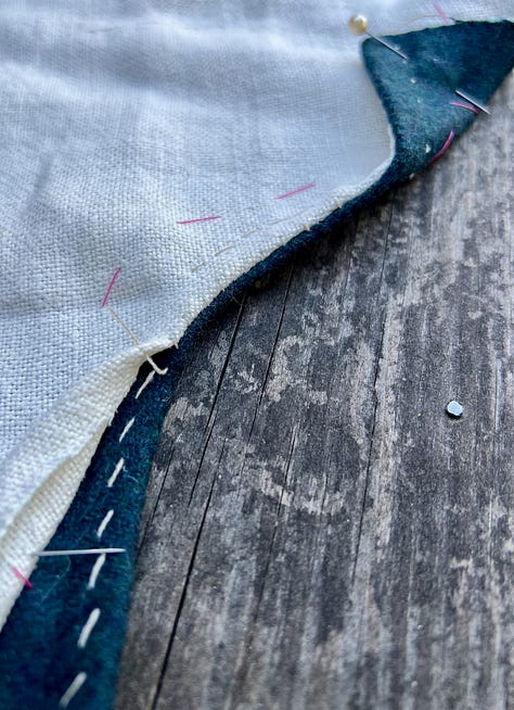 Images of different hand stitches