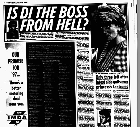 Princess Diana Media Coverage 