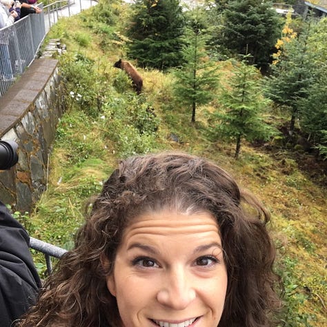Mendenhall Glacier on a cool, rainy, late-September morning.