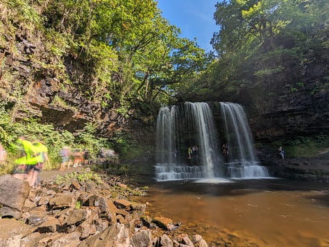 guided walk waterfalls area of the brecon beacons national park