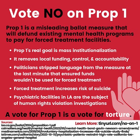 Voter guides in English and Spanish, No on Prop 1 explainer