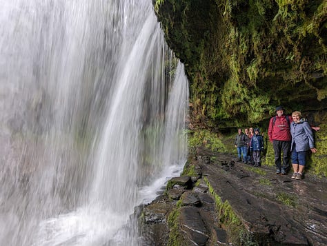 guided walk waterfalls brecon beacons