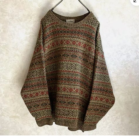 L.L.Bean vintage sweater