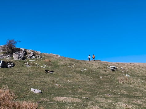 mountain scenery in Bannau Brychieniog Brecon Beacons on a sunny day