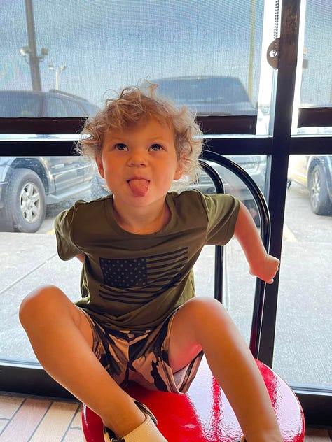 Photos of Weston Reed, who died at the age of 3. Each photo is of a different age. 0, 2, and 3.