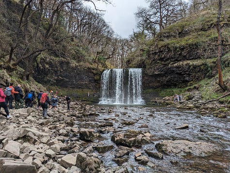 waterfalls walk in the Brecon Beacons