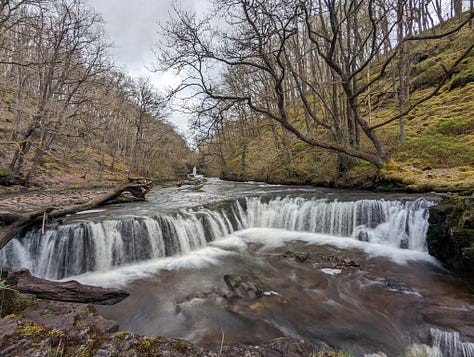 images of waterfalls in the Brecon Beacons