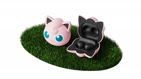 Pokémon Jigglypuff, Ditto and Snorlax Galaxy Buds 2 cases