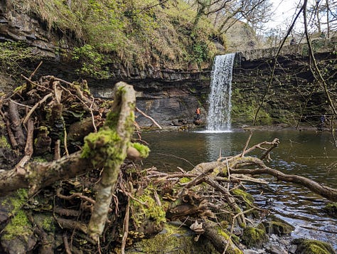 waterfall walk in the Brecon Beacons