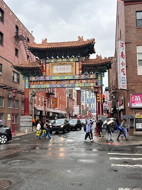Reading Terminal Market and Chinatown in Philly