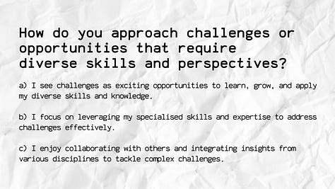 The following checklist of each trait, presented in a quiz format.