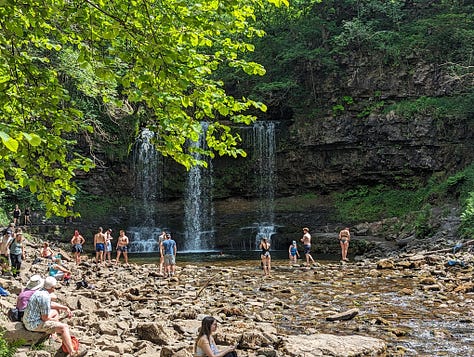 guided waterfall walk with Wales Outdoors in the Brecon Beacons