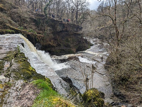 walking hiking in the waterfalls area of the Brecon Beacons