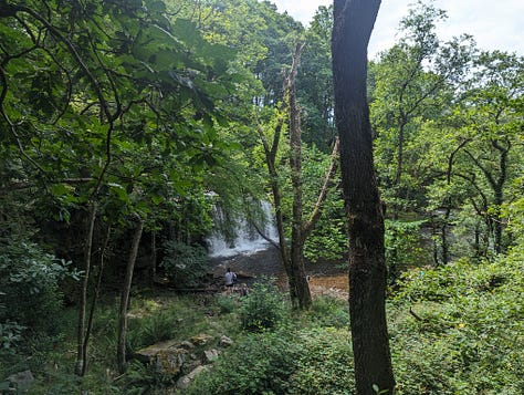 guided walk waterfalls brecon wales 