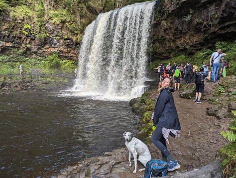 guided walk of the waterfalls of the BBNP with Wales Outdoors