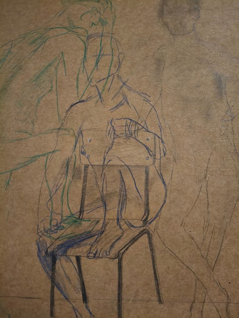 sketches of a life model
