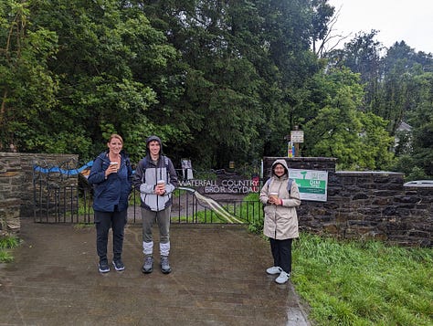 guided hike in the waterfalls area of the brecon beacons national park