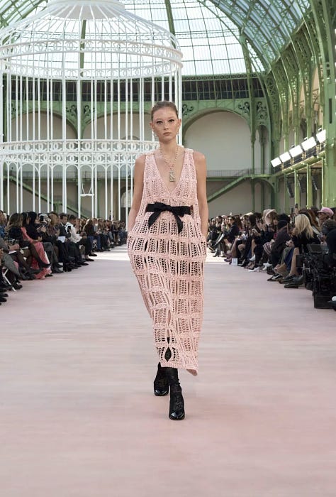 Chanel Spring Summer 2025 collection shown at paris fashion week in the grand palais