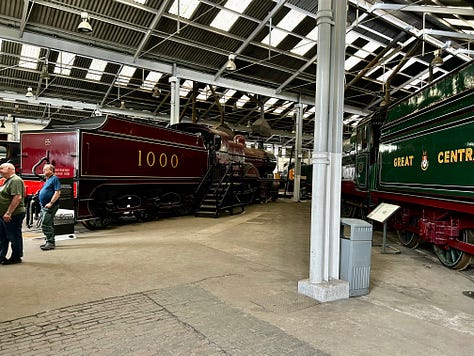Photos of a few of the locomotives in the Barrow Hill Roundhouse. 