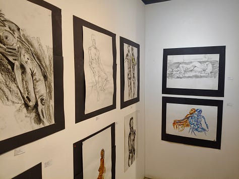 sketches of a life model