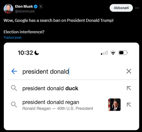 Google censura Donald Trump